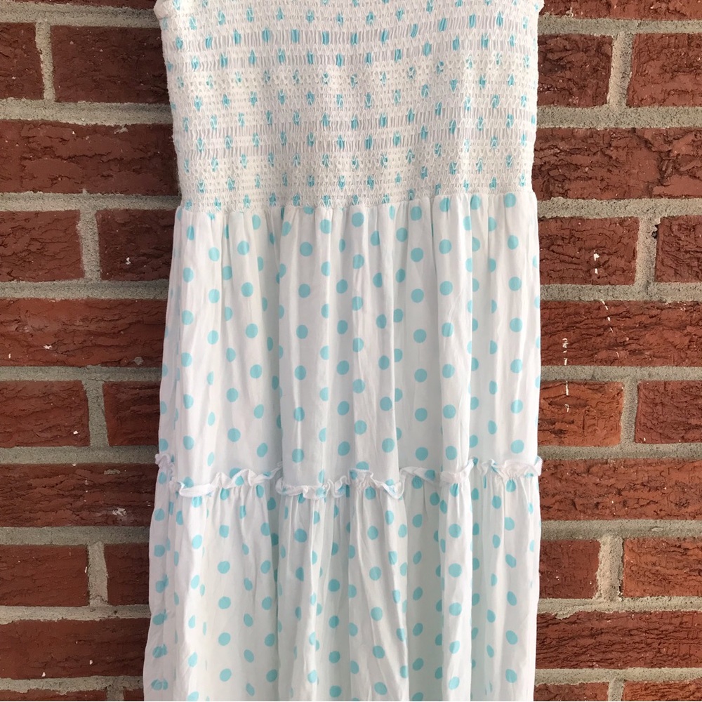 NWOT Anthropologie Araminta James Positano Tiered Maxi Dress Polka Dot Small - Picture 9 of 11